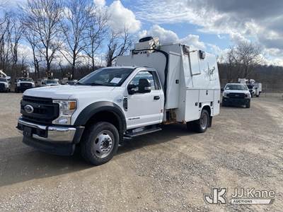2020 Ford F550 4x4 Air Compressor/Enclosed Utility Truck