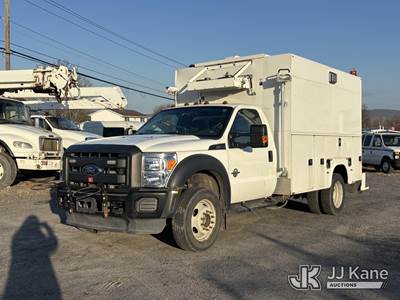 2014 Ford F550 4x4 SD Air Compressor Utility Truck