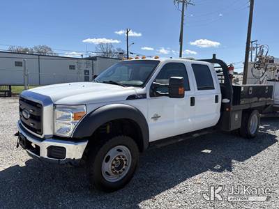 2016 Ford F550 4x4 Crew-Cab Flatbed/Service Truck
