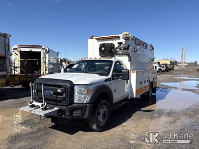 2016 Ford F550 4x4 Air Compressor/Enclosed Service Truck
