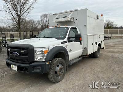 2014 Ford F550 4x4 Enclosed Utility/Air Compressor Truck