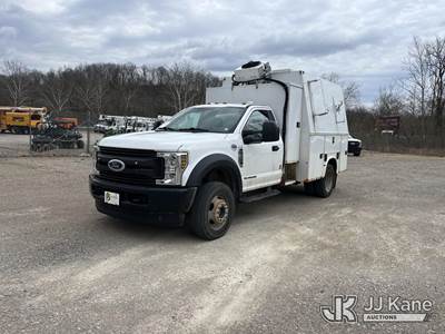 2019 Ford F550 4x4 Regular Cab DRW Air Compressor Utility Truck