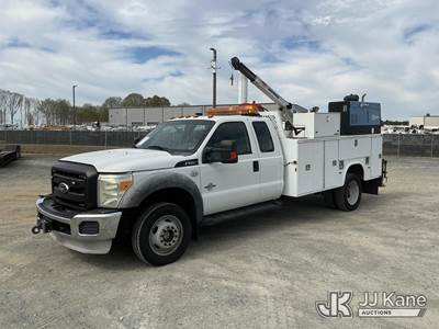 2011 Ford F550 4X4 Extended-Cab Mechanics Service Truck