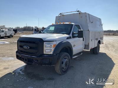 2014 Ford F-550 Regular Cab DRW 2WD Enclosed High-Top Service Truck