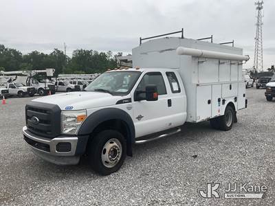 2014 Ford F550 4x4 Extended-Cab Enclosed Service Truck