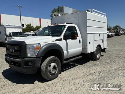 2015 Ford F550 4x4 Enclosed High-Top Service Truck