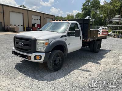 2012 Ford F550 4x4 Flatbed Truck