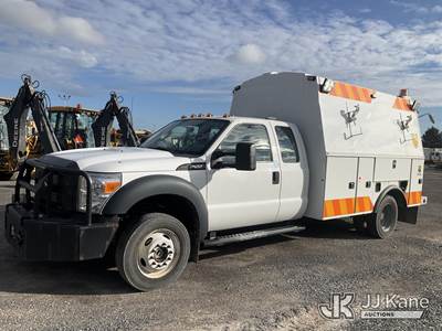 2016 Ford F550 4x4 Extended-Cab Enclosed Service Truck