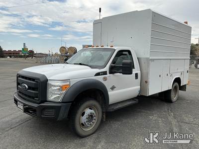 2012 Ford F550 4x4 Enclosed High-Top Service Truck