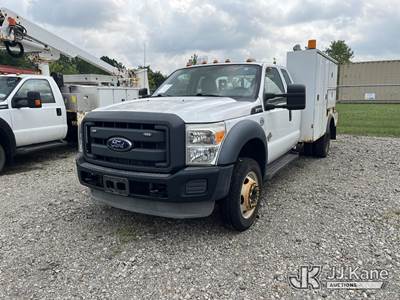 2012 Ford F550 4x4 Extended-Cab Mechanics Service Truck
