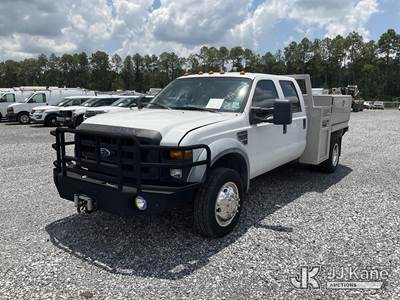 2008 Ford F550 4x4 Extended-Cab Flatbed/Service Truck