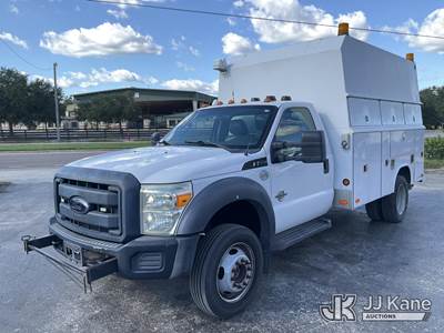 2012 Ford F-550 Regular Cab DRW Enclosed High-Top Service Truck