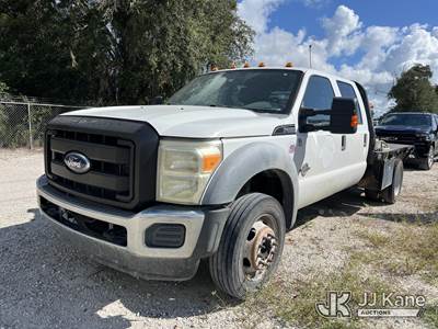 2011 Ford F-550 Crew-Cab Flatbed Truck