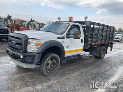 2013 Ford F550 4x4 Flatbed Truck