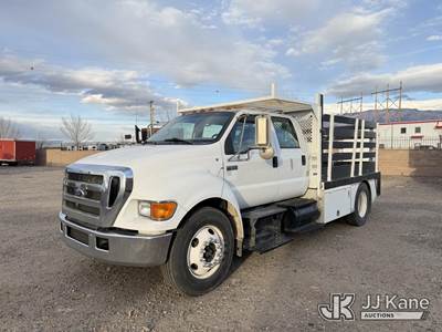 2007 Ford F-650 Crew-Cab Flatbed/Service Truck