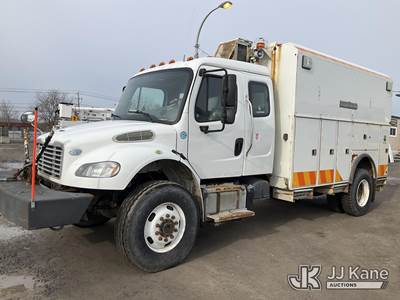 2015 Freightliner M2 106 4x4 Extended-Cab Air Compressor/Enclosed Utility Truck