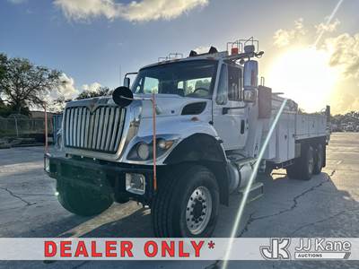 2015 International 7500 6x6 Flatbed/Utility Truck