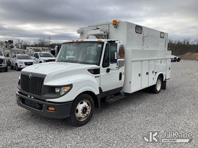 2014 International TerraStar Air Compressor/Enclosed Utility Truck