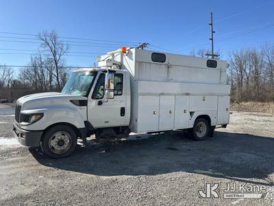 2012 International TerraStar Air Compressor/Enclosed Utility Truck
