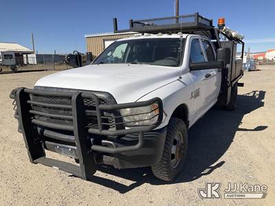 2014 RAM 3500 Crew-Cab Flatbed/Service Truck
