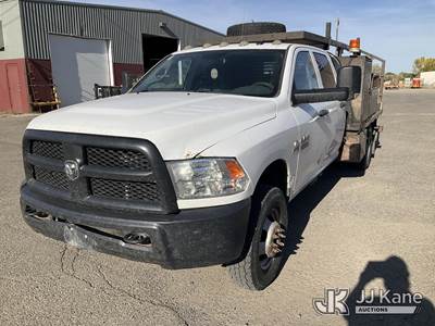 2014 RAM 3500 Crew-Cab Flatbed/Service Truck