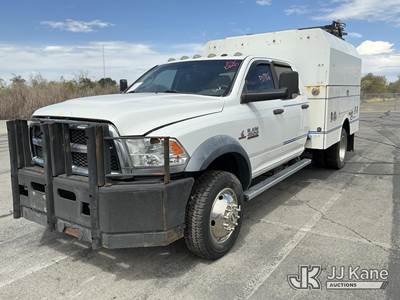 2015 Ram 4500 4x4 Enclosed High-Top Service Truck