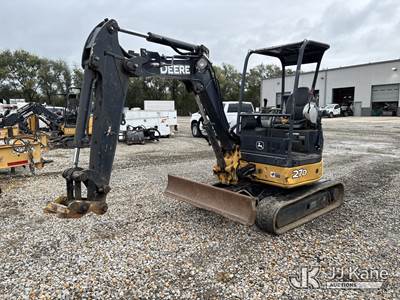 2014 John Deere 27D Mini Hydraulic Excavator