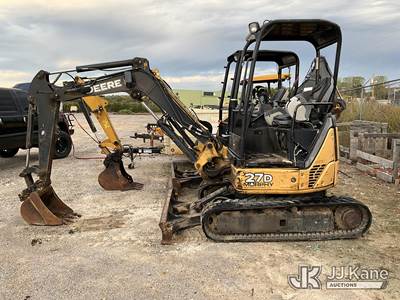 2012 John Deere 27D Mini Hydraulic Excavator