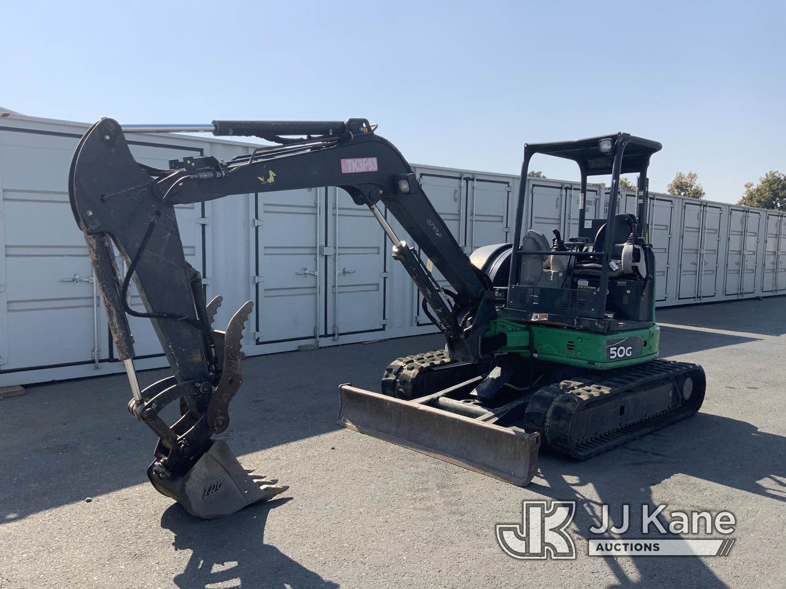 2016 John Deere 50G Mini Hydraulic Excavator For Sale, 3,464 Hours