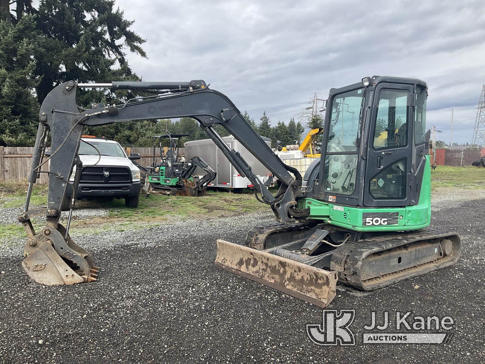 2015 John Deere 50G Mini Hydraulic Excavator For Sale, 2,054 Hours