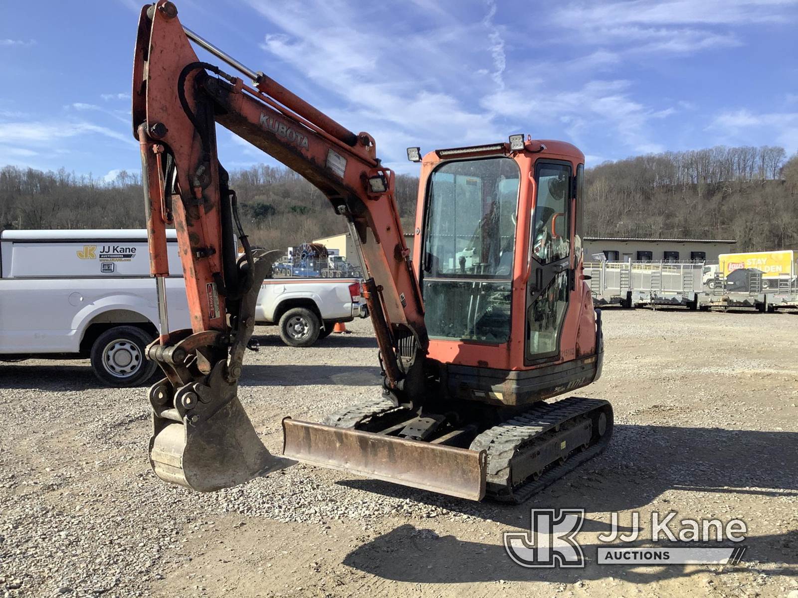 Kubota KX713S Mini Hydraulic Excavator For Sale, 5,410 Miles Smock