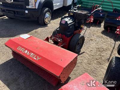 2016 Gravely Pro QXT Walk-Behind Rubber Tired Tractor with Broom Attachment