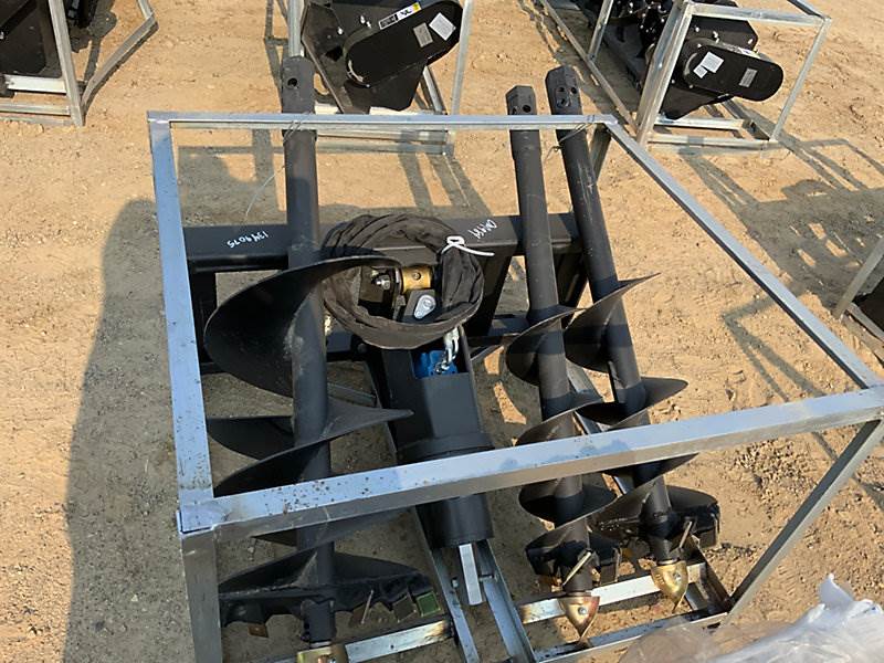 2022 Great Bear Skid Steer Auger Motor Attachment with (3) Augers (New