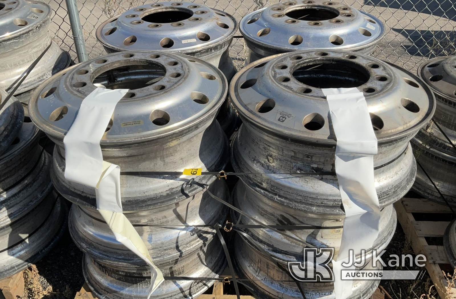 Pallet w/ 12 Rims NOTE This unit is being sold AS IS/WHERE IS via