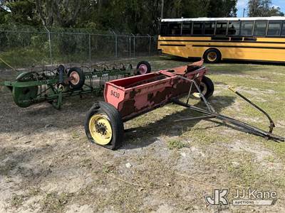 (1) Seeder (1) Hay Rake (Condition Unknown) (Paint/Rust/Body Damage)