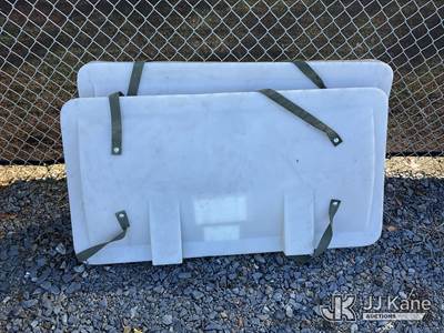 (1) Lot Of (2) 27 In X 52 In Two-Man Bucket Covers W/ Tie Down Straps (New/Unused)
