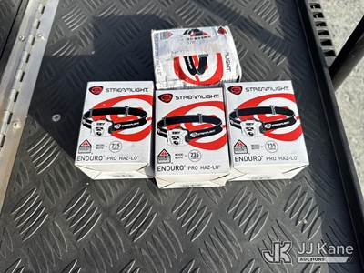 (4) Streamlight Rubber Headlamp W/ Batteries (Part#: 970762766) (New/Unused)