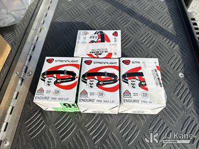 (4) Streamlight Rubber Headlamp W/ Batteries (Part#: 970762766) (New/Unused)