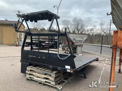 with Truck mounted flatbed w/ illuminated directional sign