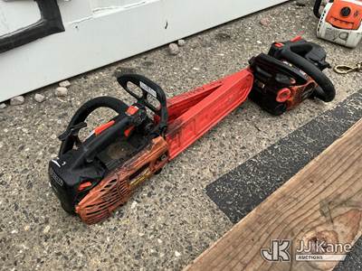 (2) Chainsaws With Covers (Cranks)(Does Not Start)