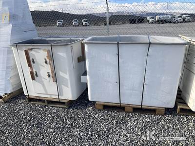 (2) PALLETS. BUCKETS.