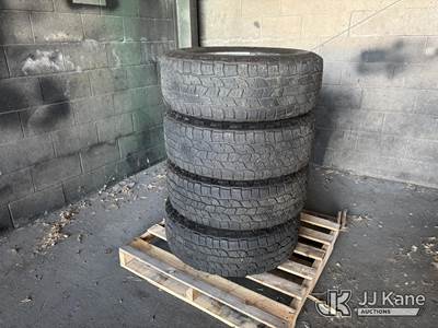 Set of (4) 265/70/R17 Tires Mounted On Wheels (Used
