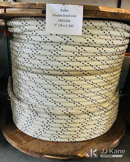 (1) Spool of Nydac Double Braid Line with Thimble & Link One end (Approx. 6 Inch Circumference x 2