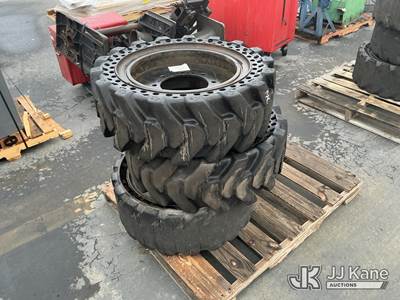 (3) Skid Steer Tires (Used)