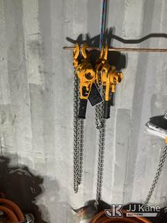 (2) Harrington 3/4 Ton Lever Chain Hoists