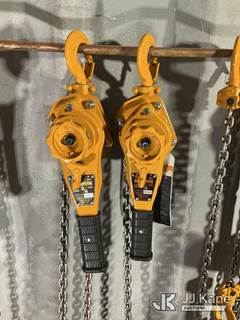 (2) Harrington 3/4 Ton Lever Chain Hoists