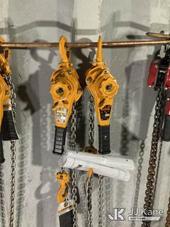 (2) Harrington 3/4 Ton Lever Chain Hoists