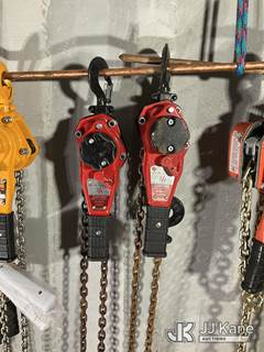 (2) Coffing 3/4 Ton Lever Chain Hoists