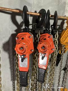 (2) CM Bandit 1-1/2 Ton Lever Chain Hoists