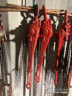 (2) Coffing 1-1/2 Ton Ratchet Lever Chain Hoists